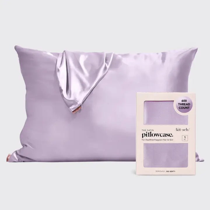 Satin Pillowcase Standard Size Lavender