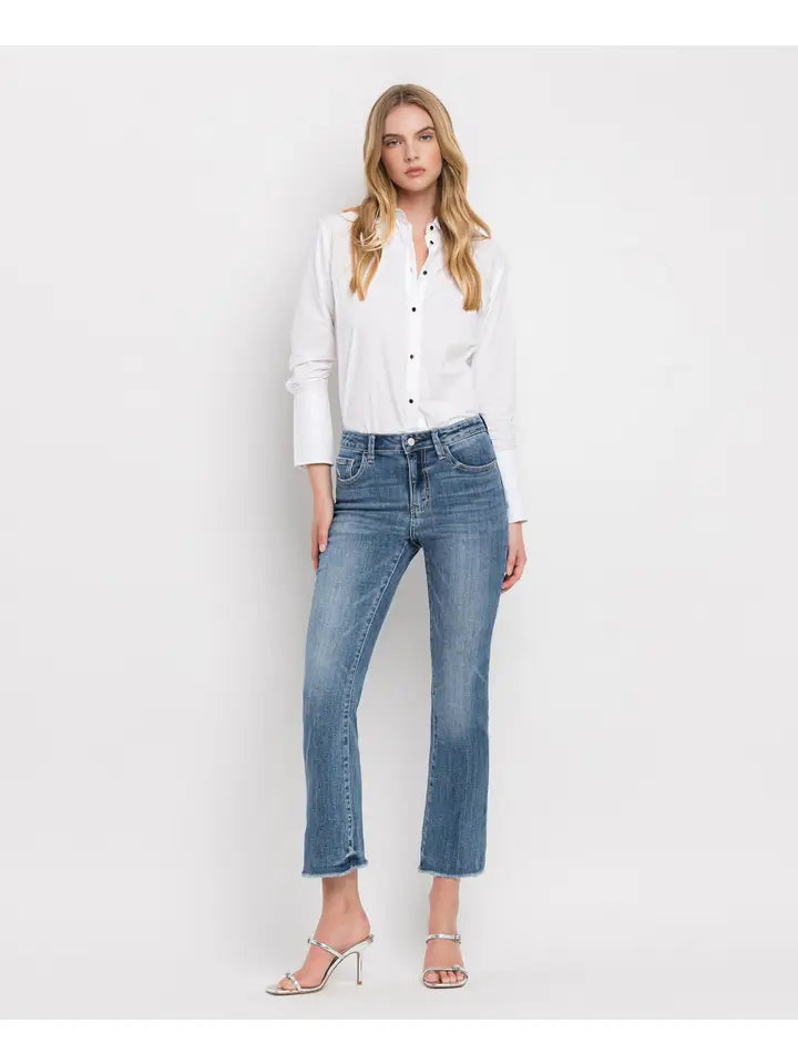 High Rise Kick Flare Jeans