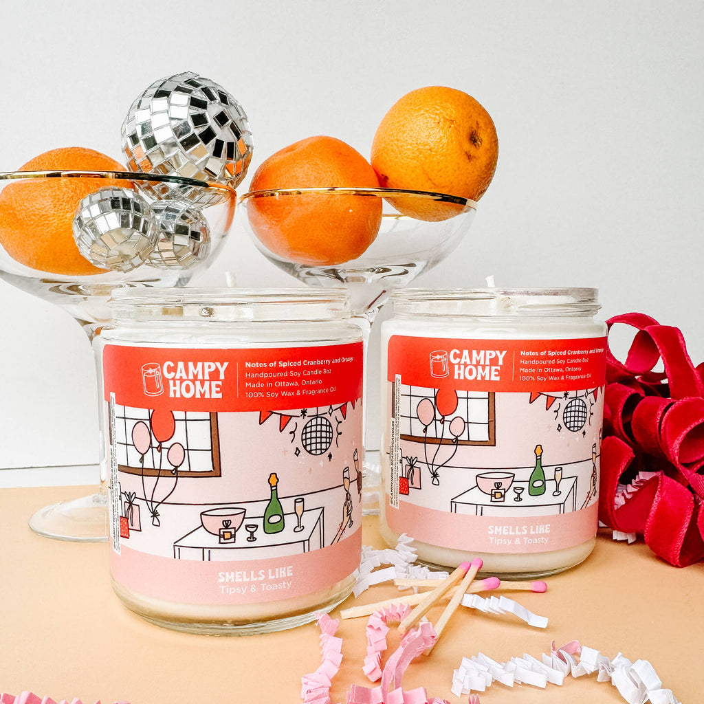 Spiced cranberry and orange candle - holiday, christmas