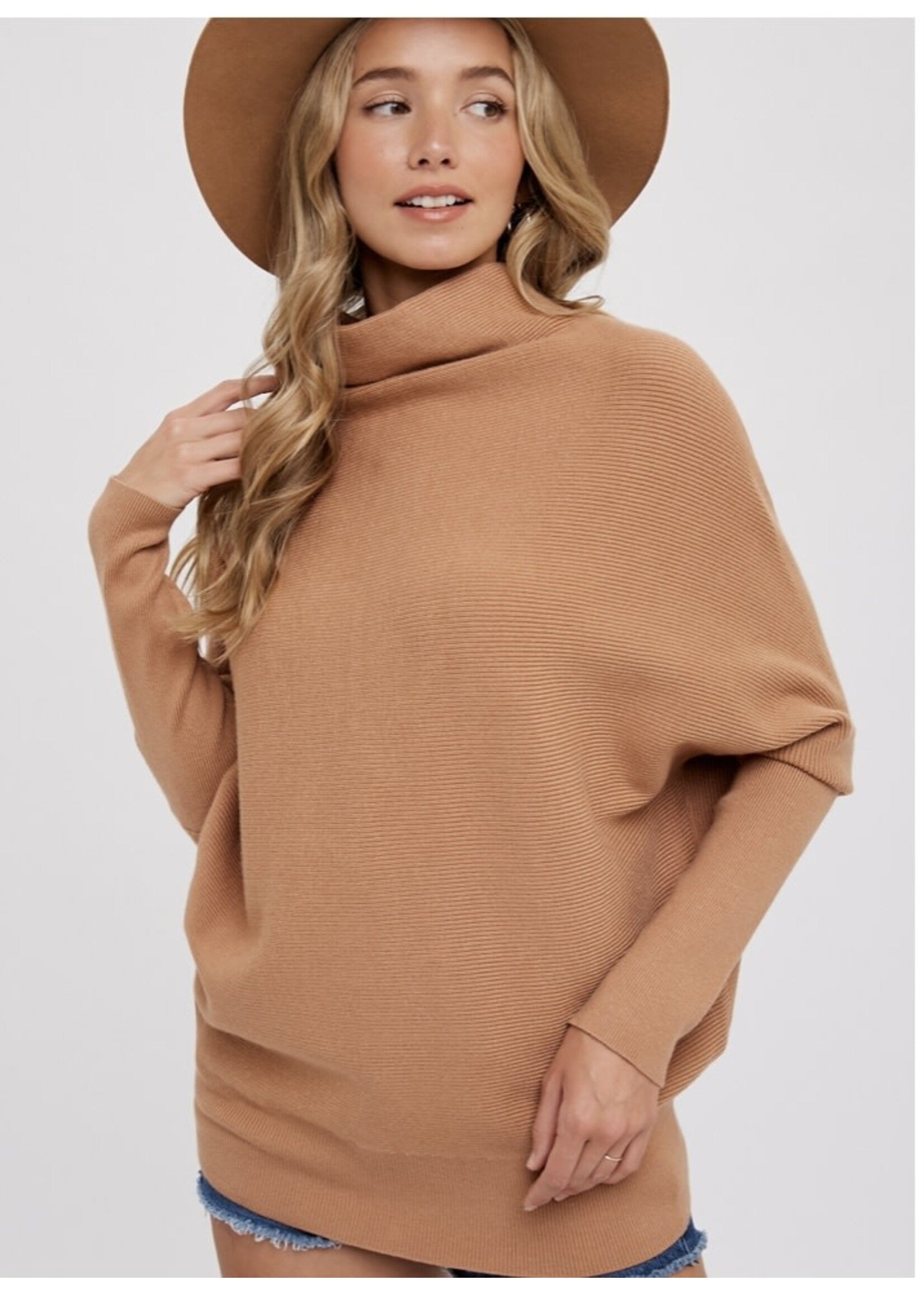 Slouch Neck Dolman Sweater - Ivory – Muse Social Fashion House