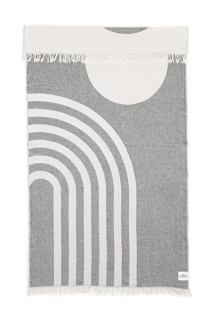 Tofino Towels The Retro Curve Towel -  Granite