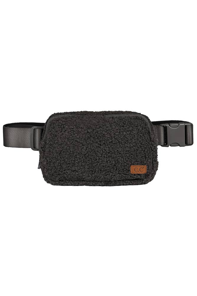 C.C Sherpa Fanny Pack: Charcoal