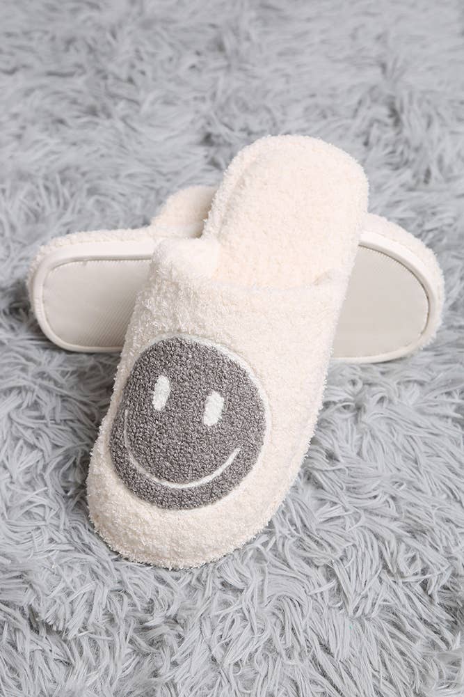 Comfy Happy Face Slippers